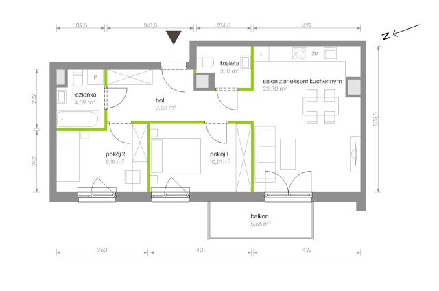 Mieszkanie 3-pokojowe Warszawa Chrzanów, ul. Szeligowska. Zdjęcie 8