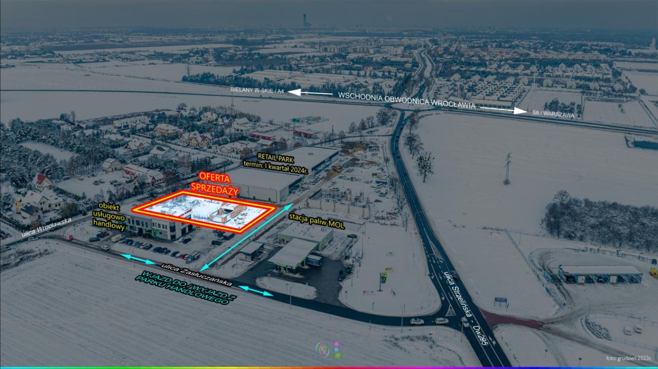 Działka inwestycyjna Żerniki Wrocławskie, ul. Zasłuczańska. Zdjęcie 9