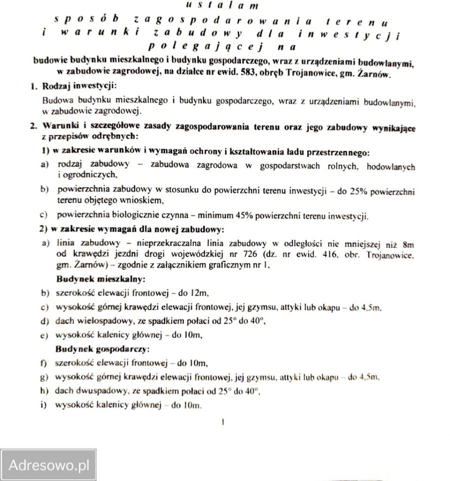 Działka rolno-budowlana Trojanowice. Zdjęcie 2