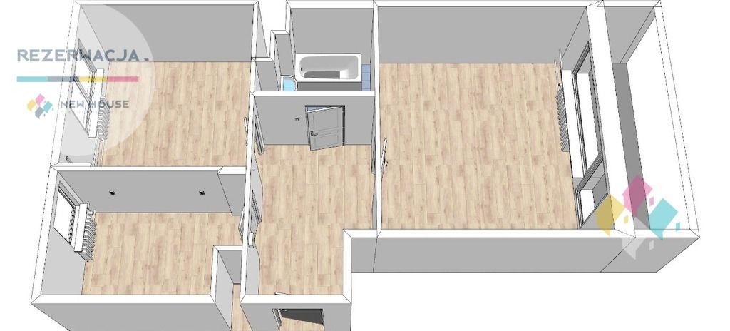 Mieszkanie 2-pokojowe Olsztyn Pieczewo, ul. Igora Sikiryckiego. Zdjęcie 16