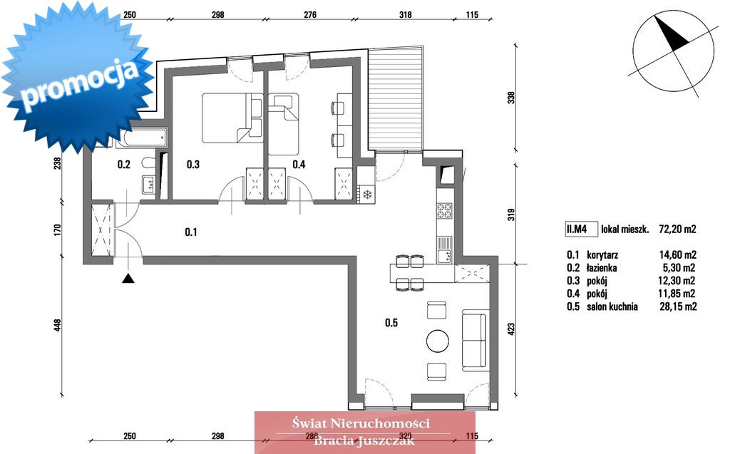 Mieszkanie 3-pokojowe Brzeg, ul. Bohaterów Westerplatte. Zdjęcie 3