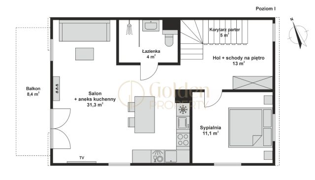 Mieszkanie 4-pokojowe Rumia, ul. Jarzębinowa. Zdjęcie 21
