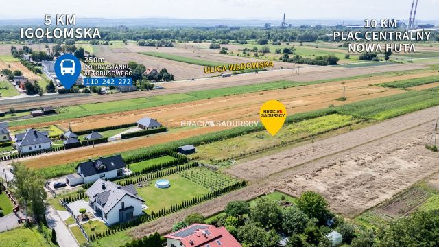 Działka budowlana Kraków Wzgórza Krzesławickie, ul. Wadowska. Zdjęcie 7