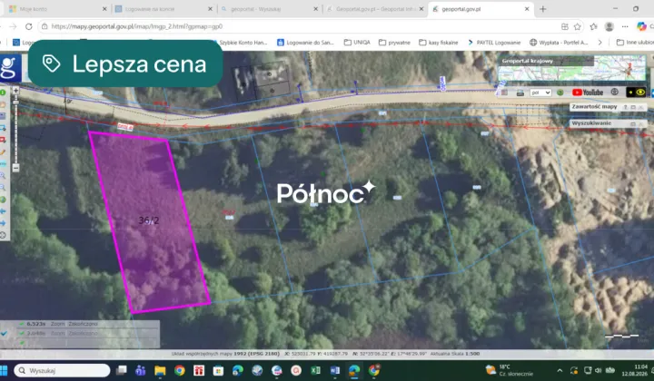 Działka budowlana Niewolno