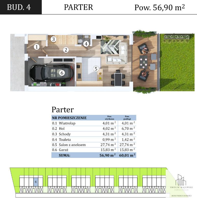 dom szeregowy, 4 pokoje Dobrzykowice, ul. Krótka. Zdjęcie 10
