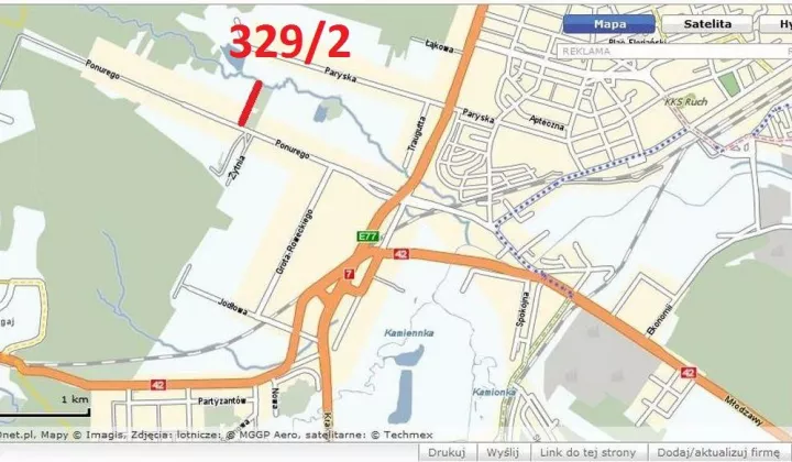 Działka rolna Skarżysko-Kamienna Bzin, ul. Ponurego