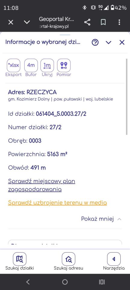 Działka rolno-budowlana Rzeczyca. Zdjęcie 2