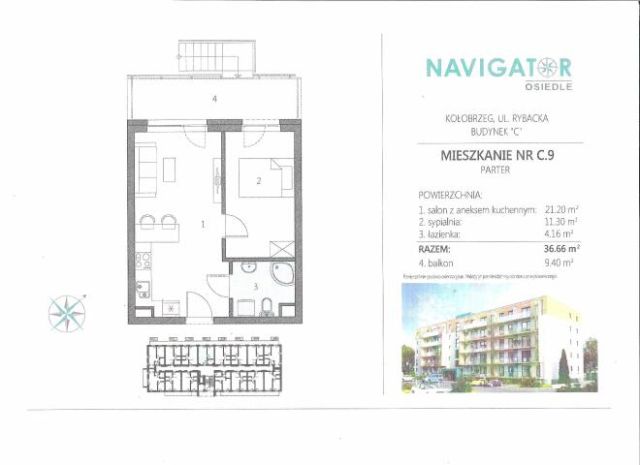 Mieszkanie 2-pokojowe Kołobrzeg, ul. Bałtycka. Zdjęcie 14