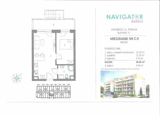 Mieszkanie 2-pokojowe Kołobrzeg, ul. Bałtycka. Zdjęcie 15