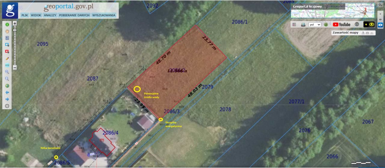 Działka rolno-budowlana Grabownica Starzeńska Folwark. Zdjęcie 7