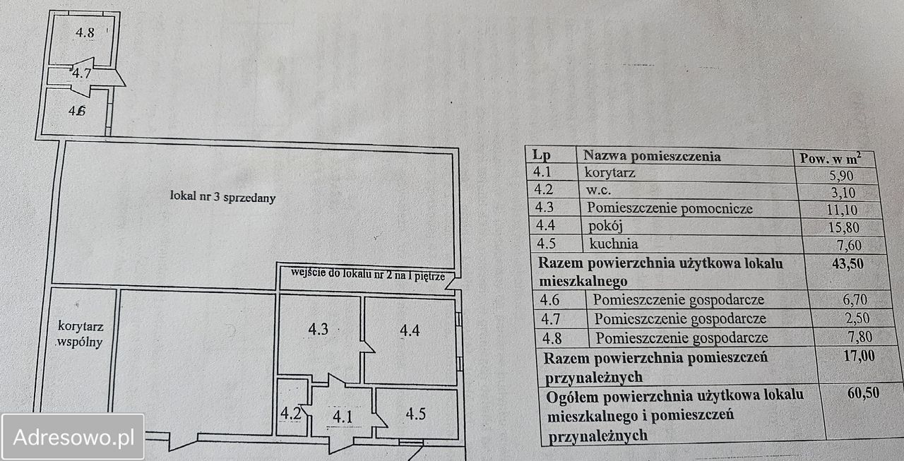 Mieszkanie 2-pokojowe Krzeczyn Wielki. Zdjęcie 2