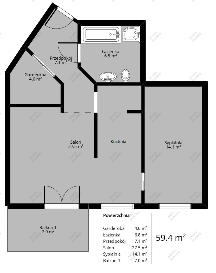 Mieszkanie 2-pokojowe Gdańsk Suchanino, ul. Otwarta. Zdjęcie 51