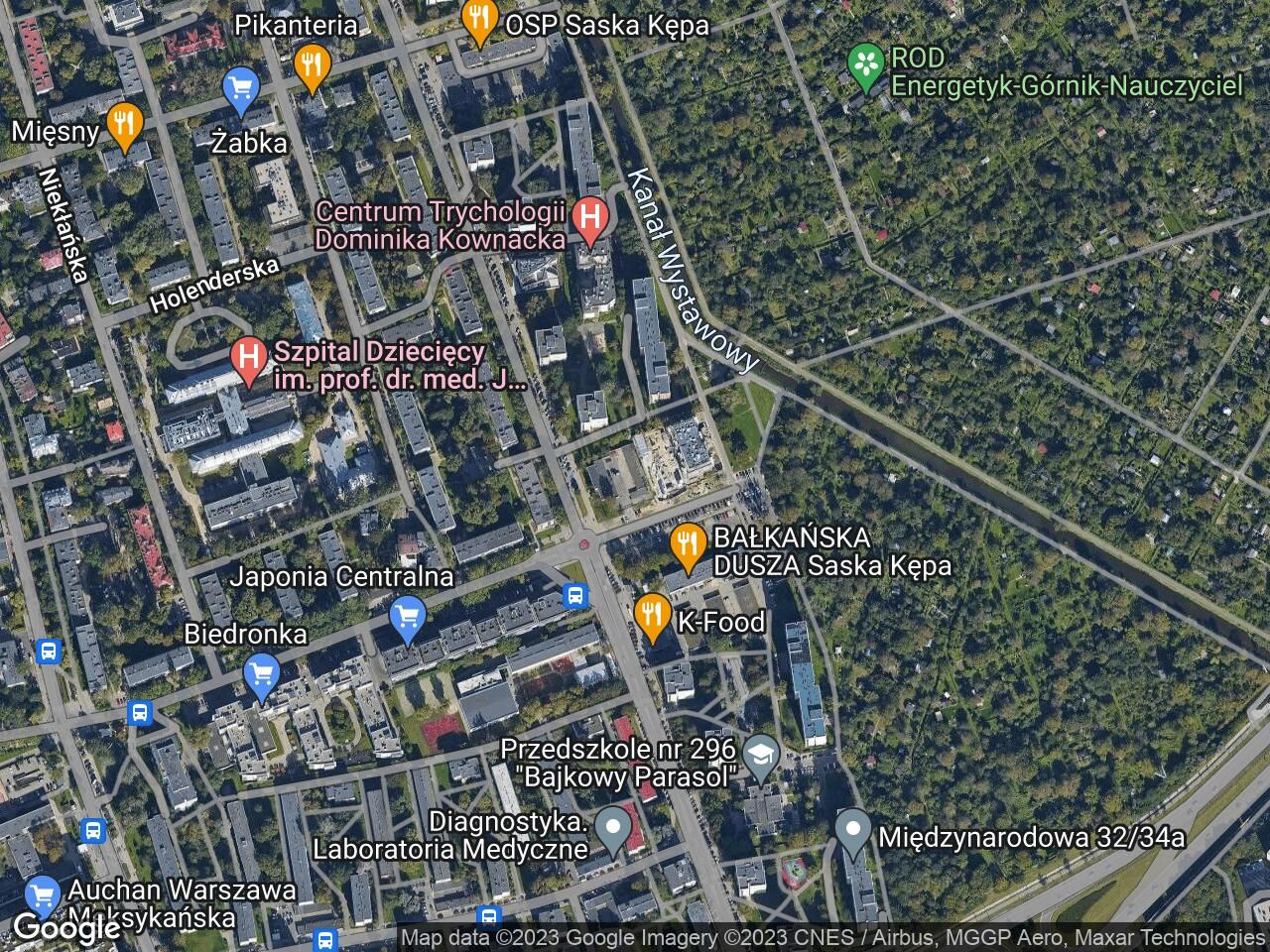 Mieszkanie 3-pokojowe Warszawa Saska Kępa, ul. Międzynarodowa