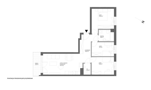 Mieszkanie 4-pokojowe Kraków Bieżanów, ul. Henryka i Karola Czeczów. Zdjęcie 7