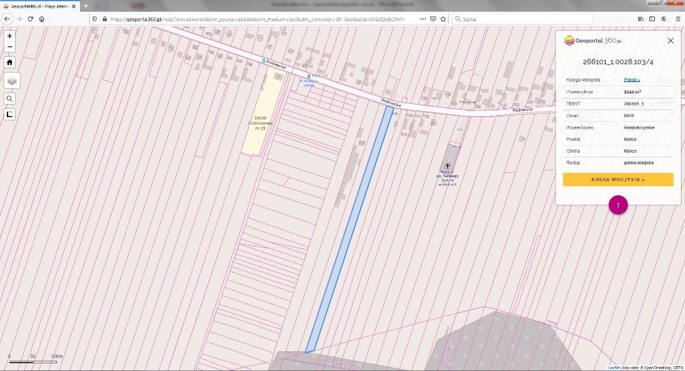 Działka rolno-budowlana Kielce, ul. Posłowicka. Zdjęcie 2
