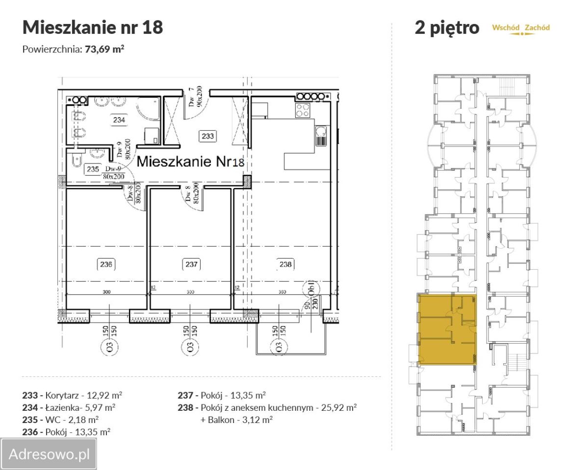 Mieszkanie 3-pokojowe Biłgoraj, ul. Tadeusza Kuźmińskiego. Zdjęcie 6