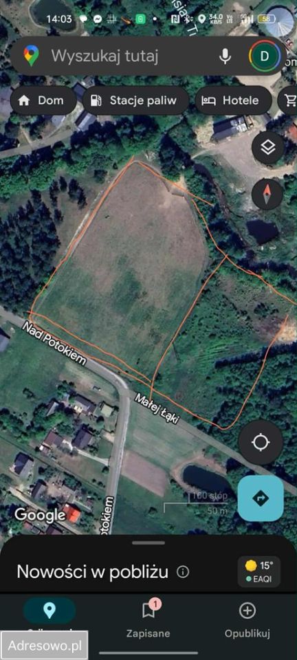 Działka rolno-budowlana Bolesławek, ul. Nad Potokiem. Zdjęcie 5