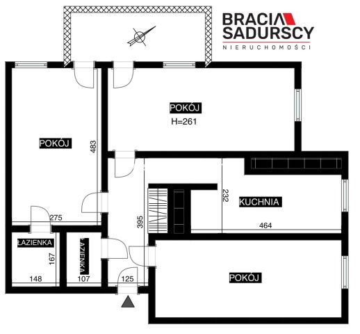 Mieszkanie 3-pokojowe Kraków Krowodrza, ul. gen. Augusta Fieldorfa-Nila. Zdjęcie 19