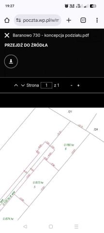 Działka budowlana Baranowo. Zdjęcie 1