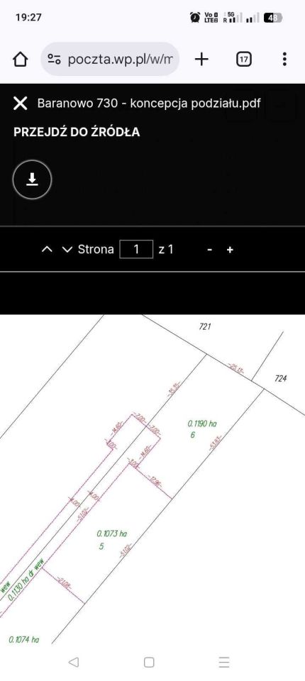 Działka budowlana Baranowo. Zdjęcie 1