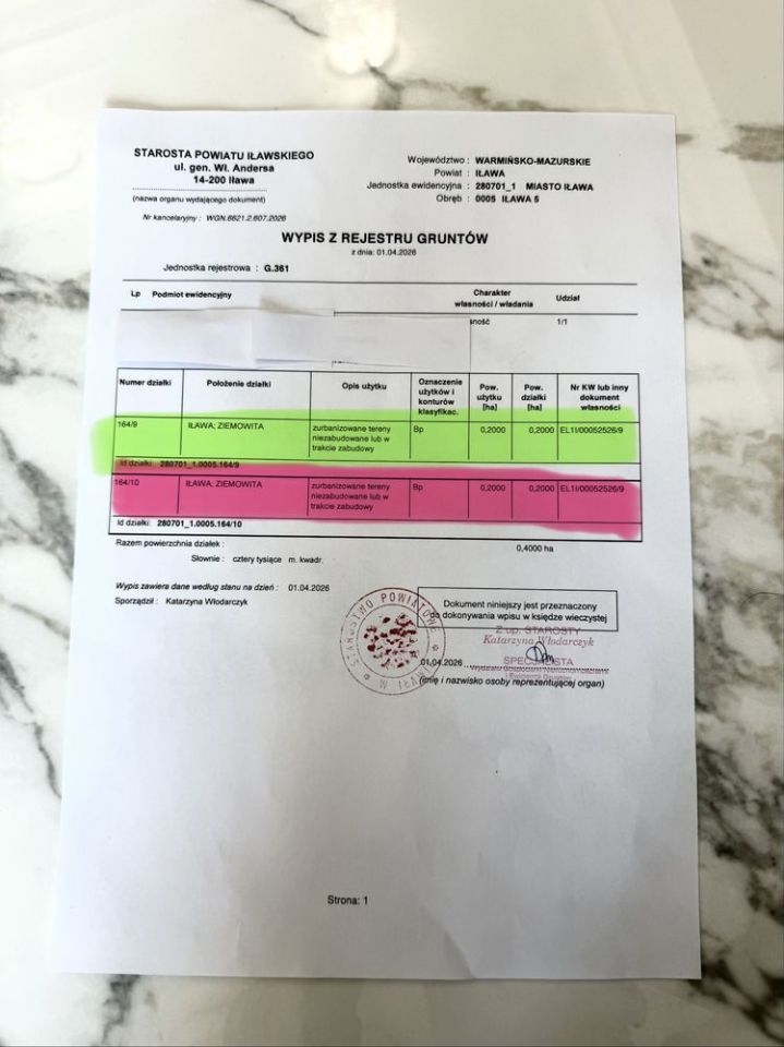 Działka inwestycyjna Iława, ul. Ziemowita. Zdjęcie 2
