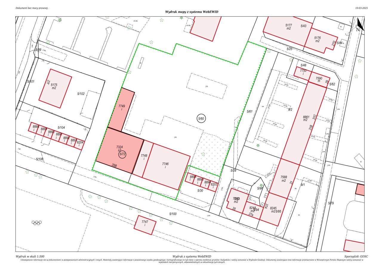 Działka budowlana Wołów, ul. Tadeusza Kościuszki. Zdjęcie 2