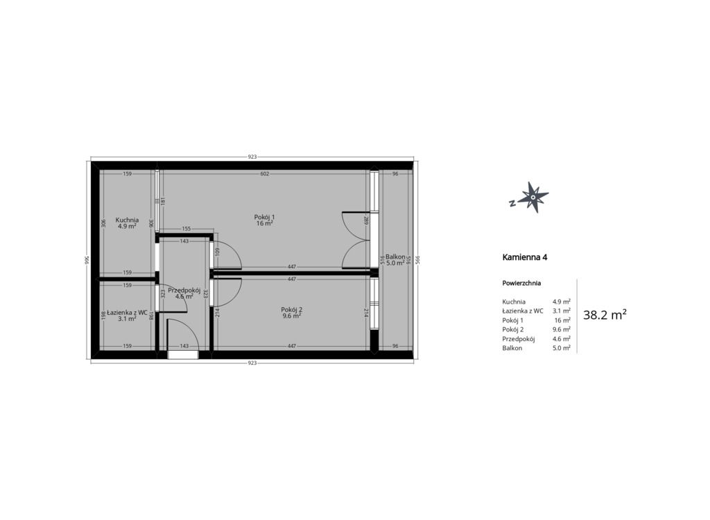 Mieszkanie 2-pokojowe Wrocław Krzyki, ul. Kamienna. Zdjęcie 14