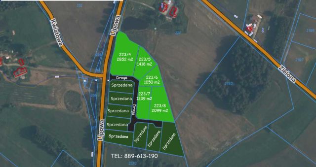 Działka budowlana Połęczyno Jekmuca, ul. Lipowa. Zdjęcie 1