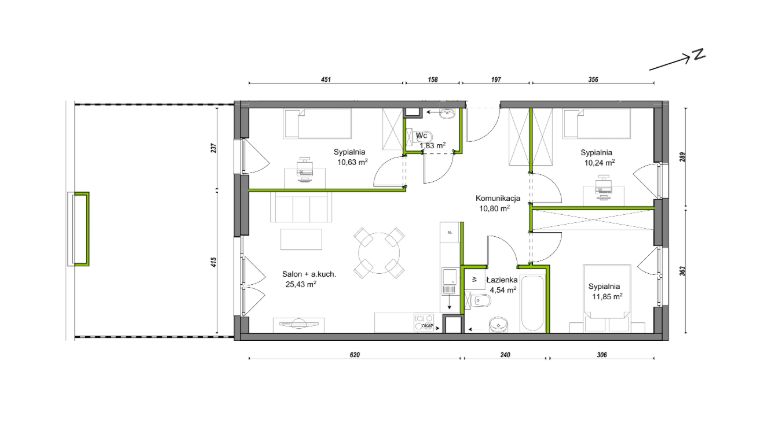 Mieszkanie 4-pokojowe Wrocław Ołtaszyn, ul. Orawska. Zdjęcie 8