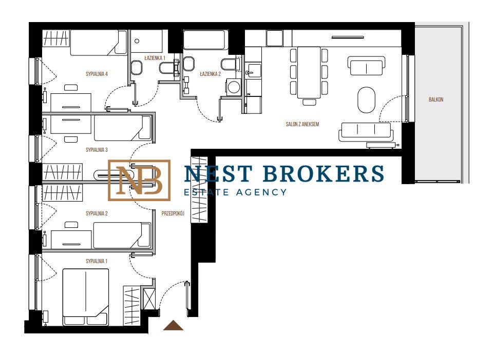 Mieszkanie 5-pokojowe Kraków Bonarka, ul. Łagiewnicka. Zdjęcie 9