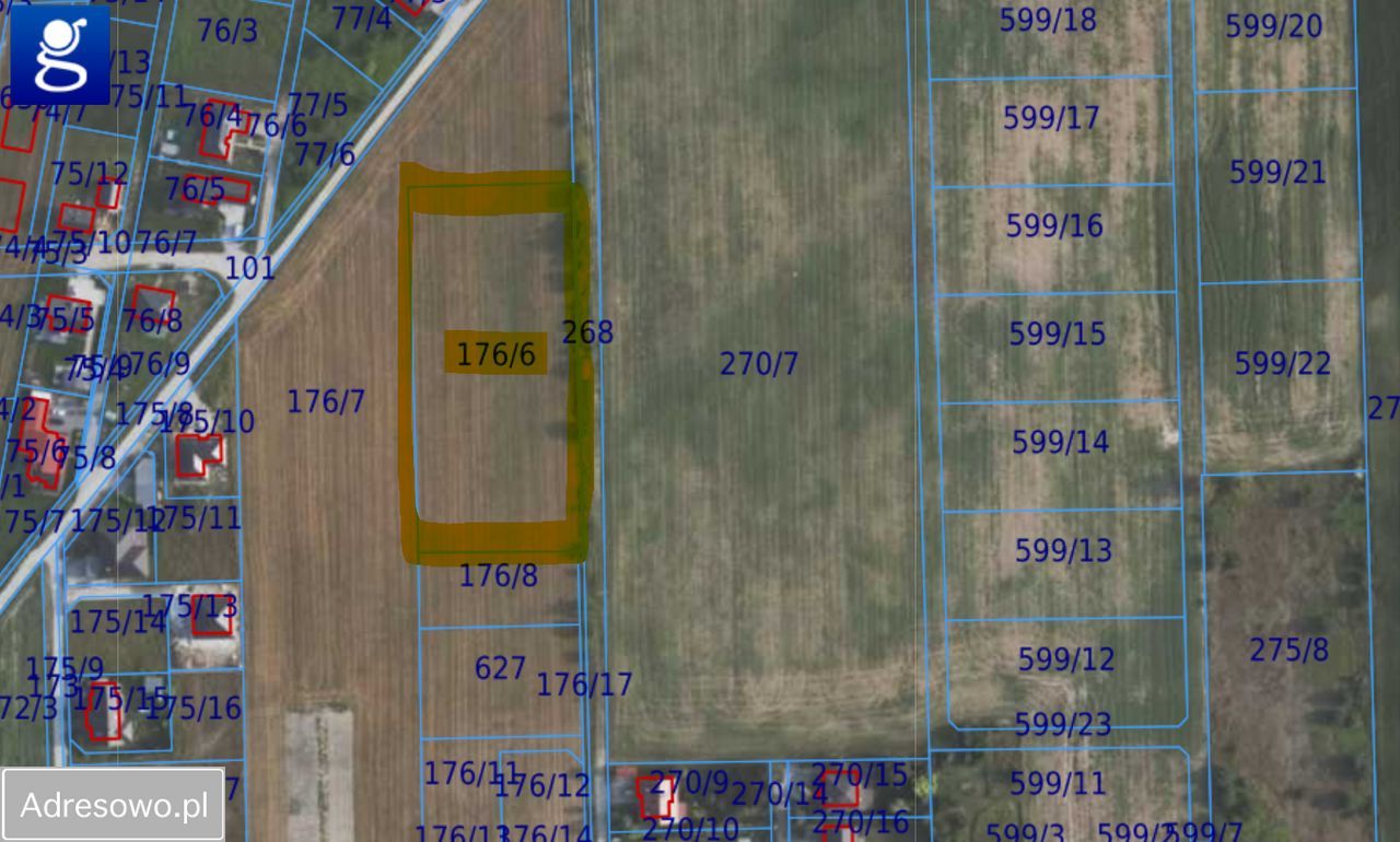 Działka budowlana Brzezia Łąka, ul. Czereśniowa. Zdjęcie 1