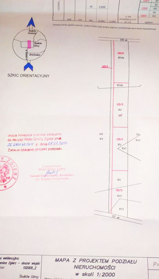 Działka budowlana Śladków Górny. Zdjęcie 7