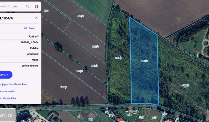 Działka inwestycyjna Kutno, ul. Oporowska