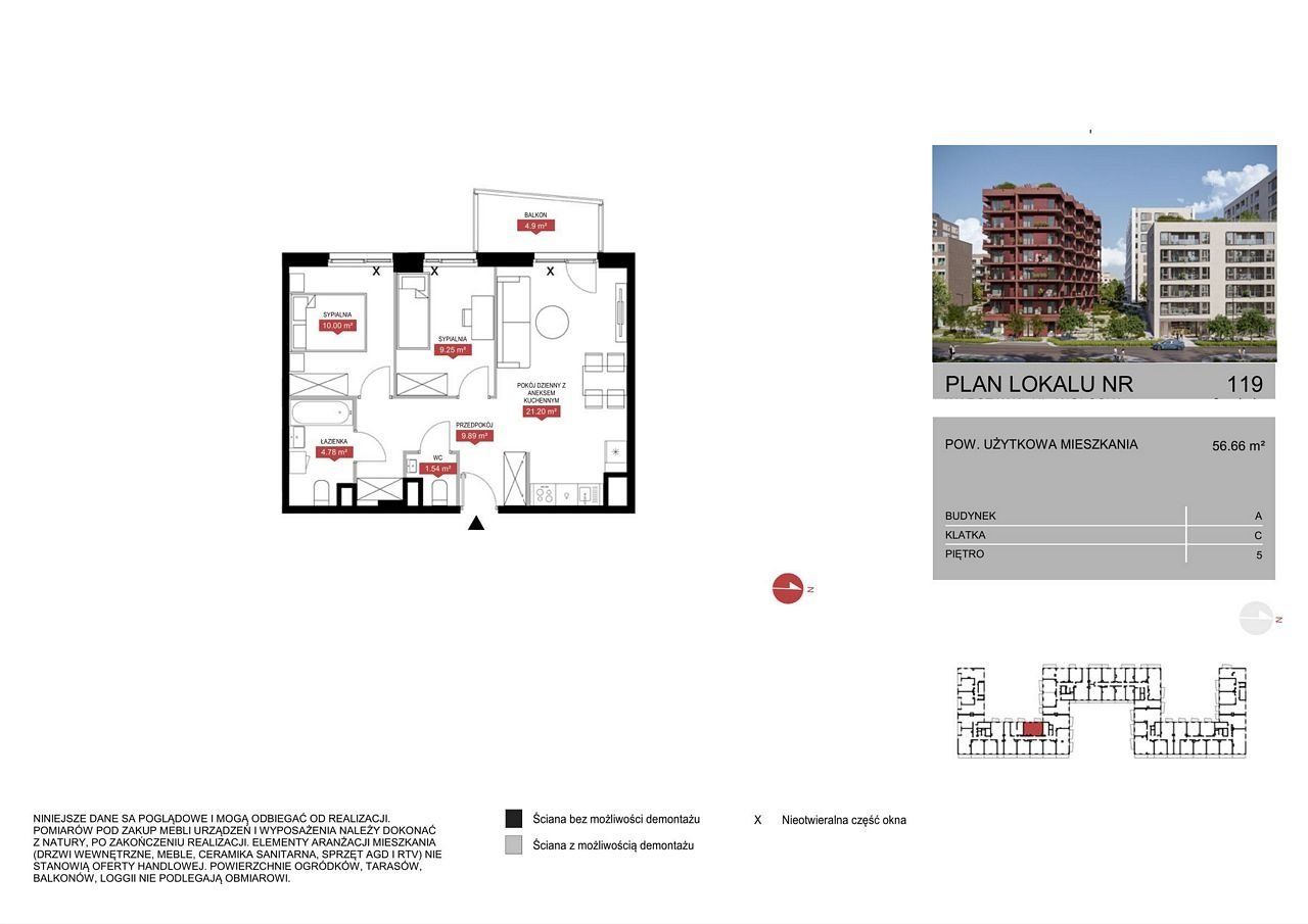 Mieszkanie 3-pokojowe Warszawa, ul. Wołoska. Zdjęcie 5