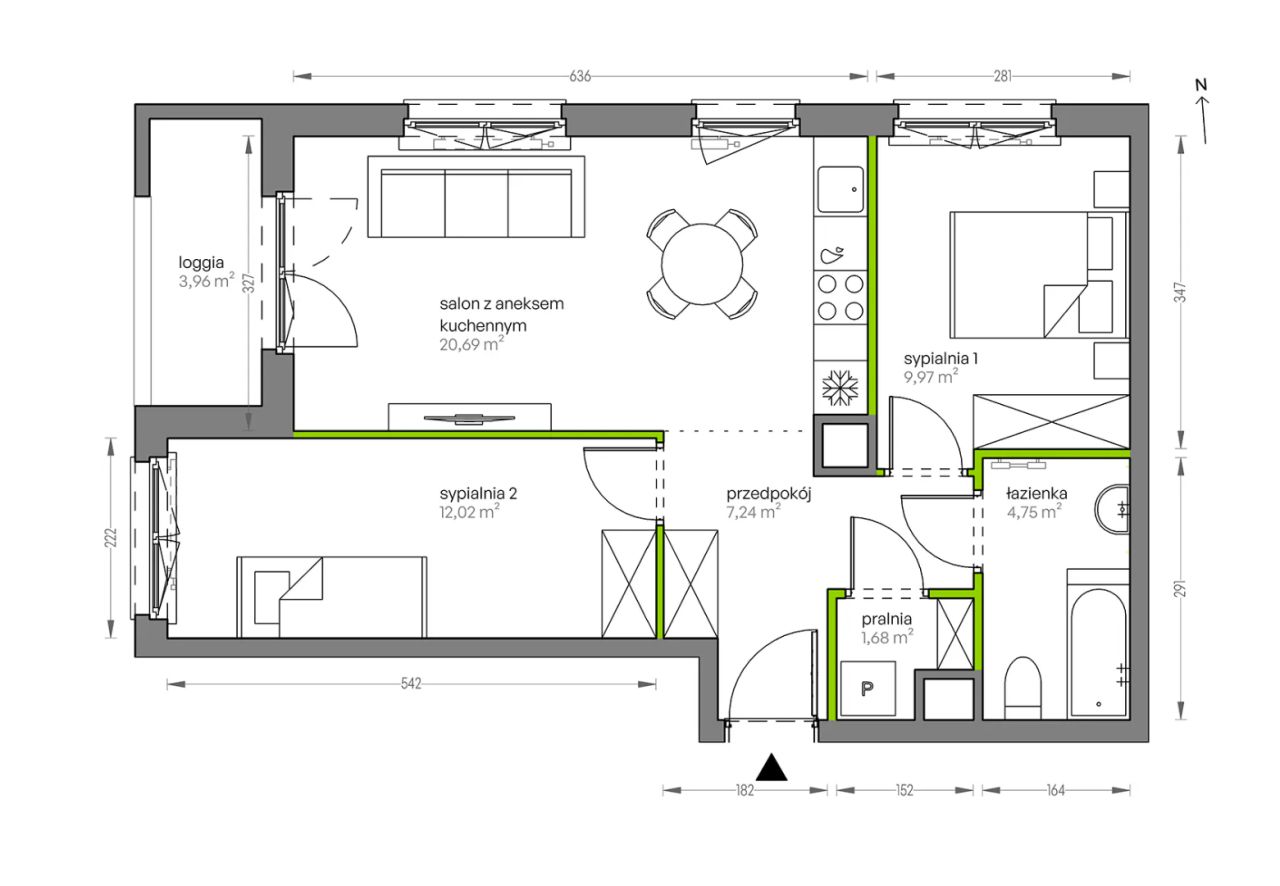 Mieszkanie 3-pokojowe Kraków Płaszów, ul. Myśliwska. Zdjęcie 25
