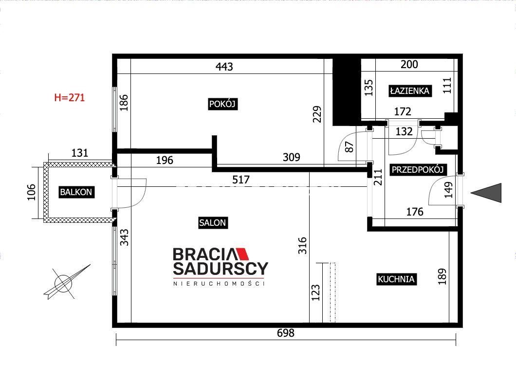 Mieszkanie 2-pokojowe Kraków Nowa Huta, os. Kolorowe. Zdjęcie 21