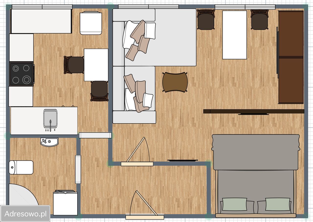 Mieszkanie 2-pokojowe Rzeszów Śródmieście, ul. Jana III Sobieskiego. Zdjęcie 3
