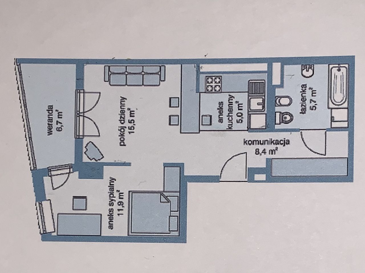 Mieszkanie 2-pokojowe Warszawa Śródmieście, al. Jana Pawła II. Zdjęcie 4