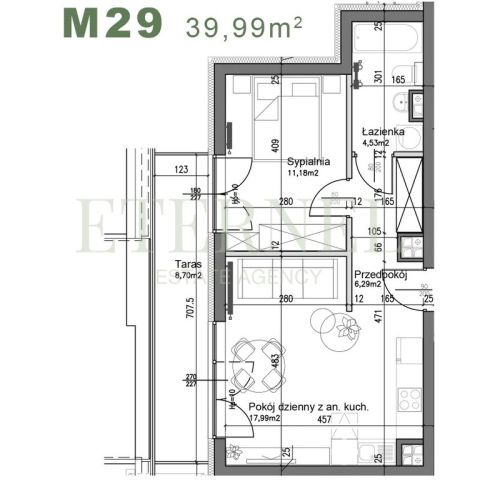 Mieszkanie 2-pokojowe Kraków Czyżyny, ul. Śliwkowa. Zdjęcie 3