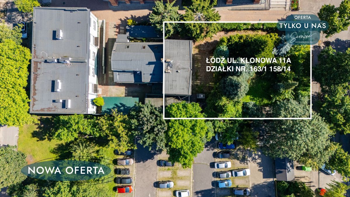 Działka inwestycyjna Łódź, ul. Klonowa. Zdjęcie 1