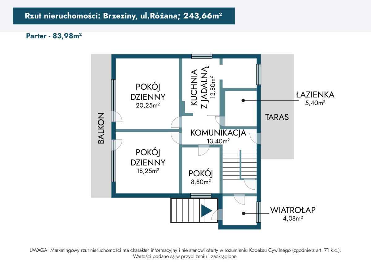 dom wolnostojący, 6 pokoi Brzeziny, ul. Różana. Zdjęcie 41