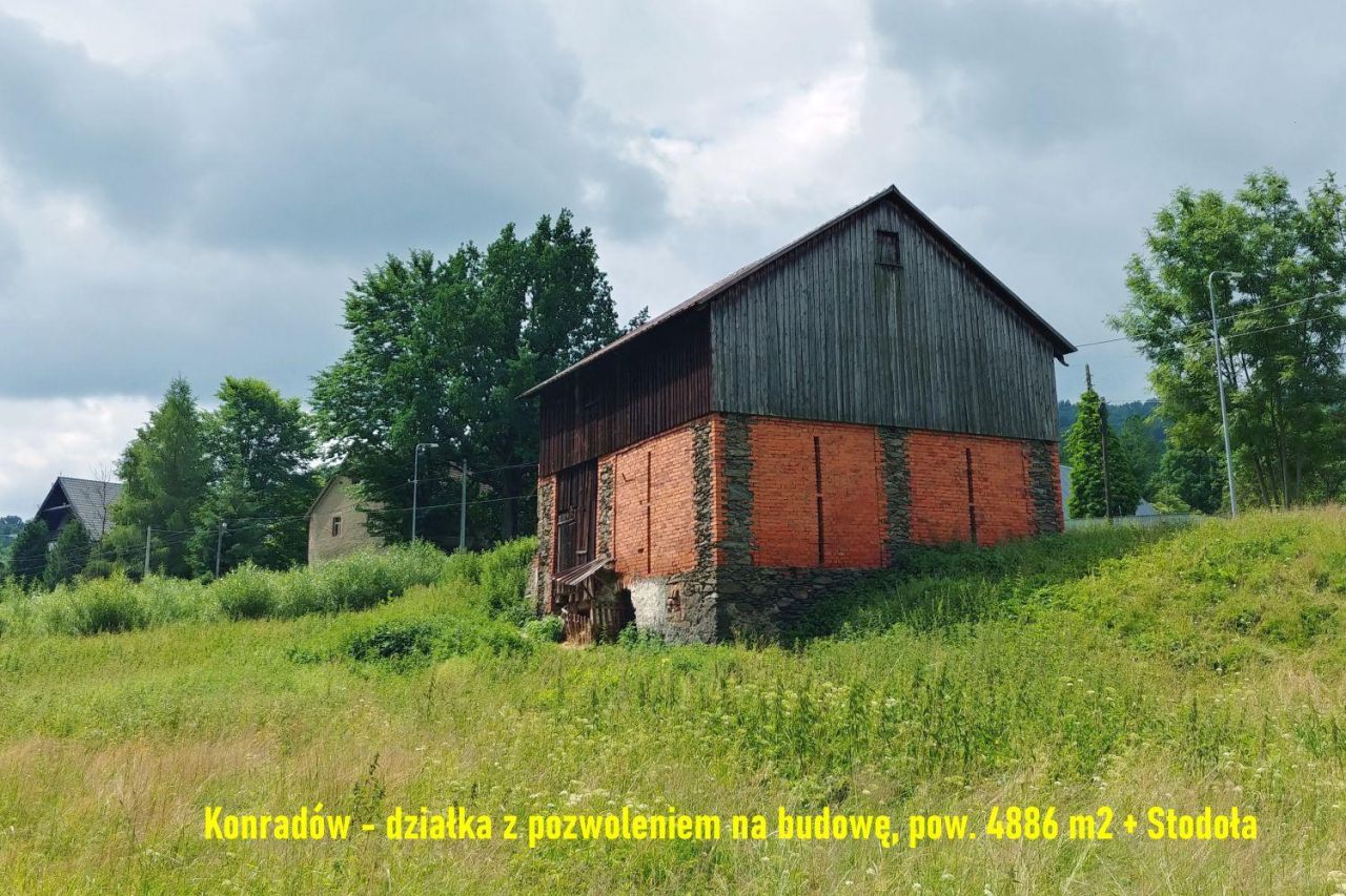 Działka budowlana Konradów. Zdjęcie 4