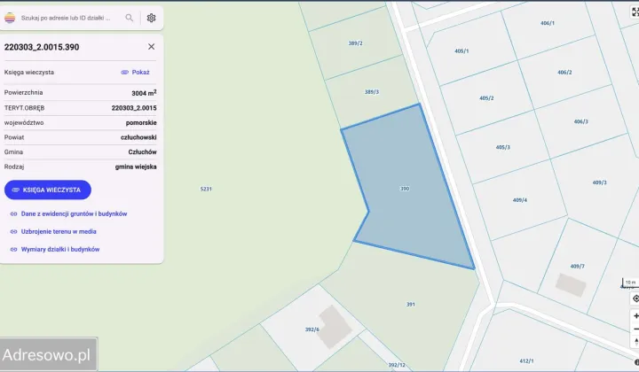 Działka budowlana Nieżywięć, ul. Bazaltowa