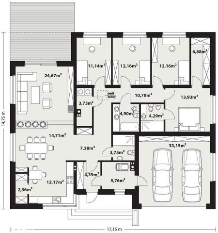 dom wolnostojący, 5 pokoi Józefów. Zdjęcie 11