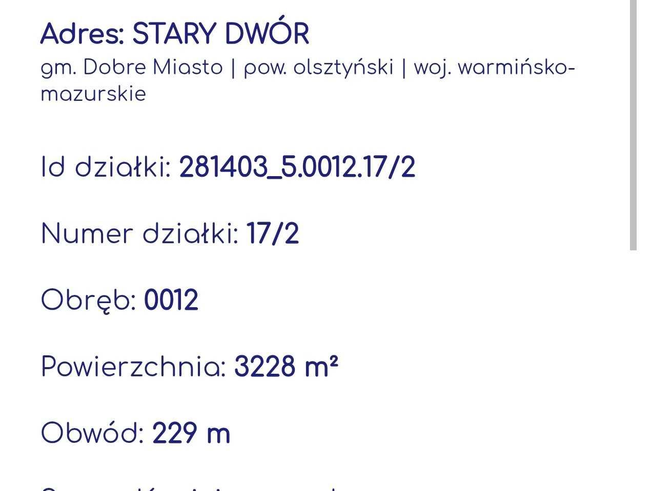 Działka rolno-budowlana Stary Dwór. Zdjęcie 7