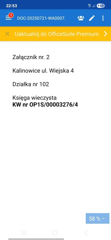 Działka Kalinowice, ul. Wiejska. Zdjęcie 3