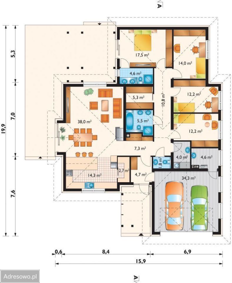 dom wolnostojący, 5 pokoi Stara Wieś. Zdjęcie 2