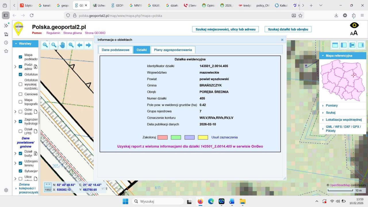 Działka budowlana Poręba Średnia. Zdjęcie 3