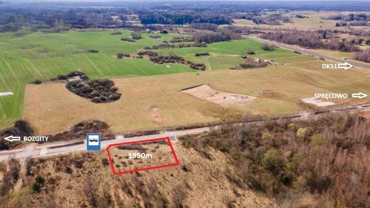 Działka budowlana Spręcowo. Zdjęcie 5