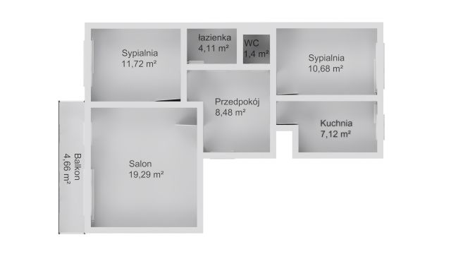 Mieszkanie 3-pokojowe Lubin, Orzeszkowej. Zdjęcie 1